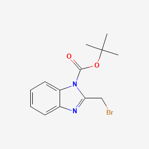 molecular formula C13H15BrN2O2 B2656233 tert-butyl 2-(bromomethyl)-1H-benzo[d]imidazole-1-carboxylate CAS No. 175531-13-2