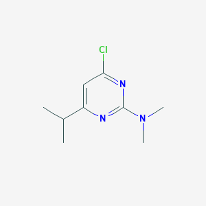 molecular formula C9H14ClN3 B2656269 4-chloro-N,N-dimethyl-6-(propan-2-yl)pyrimidin-2-amine CAS No. 71406-67-2