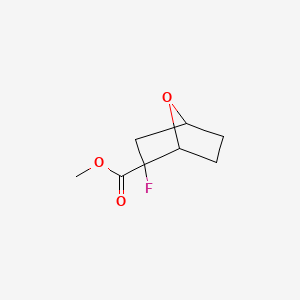 molecular formula C8H11FO3 B2656317 Methyl 2-fluoro-7-oxabicyclo[2.2.1]heptane-2-carboxylate CAS No. 1803607-96-6