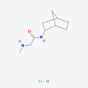 molecular formula C10H19ClN2O B2656324 N-{bicyclo[2.2.1]heptan-2-yl}-2-(methylamino)acetamide hydrochloride CAS No. 2044901-92-8
