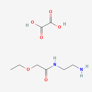 molecular formula C8H16N2O6 B2656327 N-(2-Aminoethyl)-2-ethoxyacetamide hemioxalate CAS No. 1609407-99-9