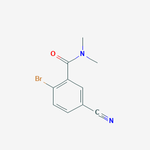 molecular formula C10H9BrN2O B2656354 2-Bromo-5-cyano-N,N-dimethylbenzamide CAS No. 1369813-45-5