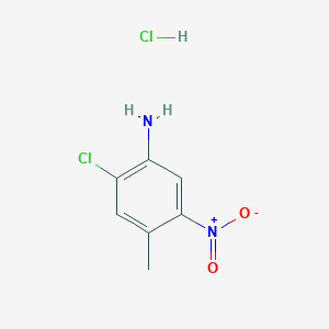 molecular formula C7H8Cl2N2O2 B2656393 2-Chloro-4-methyl-5-nitroaniline;hydrochloride CAS No. 2470435-80-2