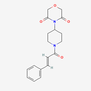 (E)-4-(1-cinnamoylpiperidin-4-yl)morpholine-3,5-dione