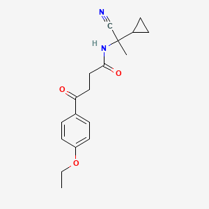 molecular formula C18H22N2O3 B2656426 N-(1-cyano-1-cyclopropylethyl)-4-(4-ethoxyphenyl)-4-oxobutanamide CAS No. 1333516-05-4