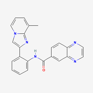 molecular formula C23H17N5O B2656433 N-(2-(8-methylimidazo[1,2-a]pyridin-2-yl)phenyl)quinoxaline-6-carboxamide CAS No. 2034617-13-3