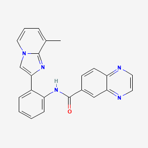 N-(2-(8-methylimidazo[1,2-a]pyridin-2-yl)phenyl)quinoxaline-6-carboxamide