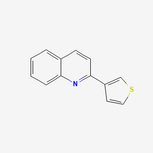 molecular formula C13H9NS B2656435 2-(3-Thienyl)quinoline CAS No. 104967-53-5