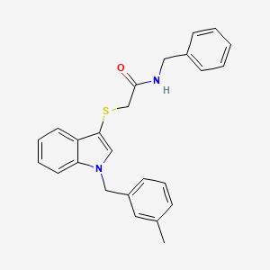 N-benzyl-2-((1-(3-methylbenzyl)-1H-indol-3-yl)thio)acetamide