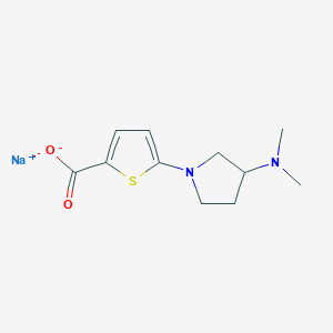 Sodium 5-[3-(dimethylamino)pyrrolidin-1-yl]thiophene-2-carboxylate