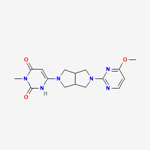 6-[5-(4-Methoxypyrimidin-2-yl)-1,3,3a,4,6,6a-hexahydropyrrolo[3,4-c]pyrrol-2-yl]-3-methyl-1H-pyrimidine-2,4-dione