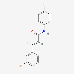 3-(3-bromophenyl)-N-(4-fluorophenyl)acrylamide