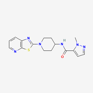 1-methyl-N-(1-(thiazolo[5,4-b]pyridin-2-yl)piperidin-4-yl)-1H-pyrazole-5-carboxamide