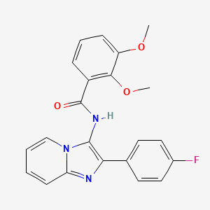 N-[2-(4-fluorophenyl)imidazo[1,2-a]pyridin-3-yl]-2,3-dimethoxybenzamide