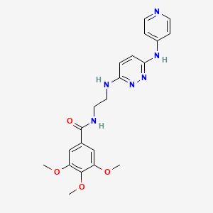 3,4,5-trimethoxy-N-(2-((6-(pyridin-4-ylamino)pyridazin-3-yl)amino)ethyl)benzamide
