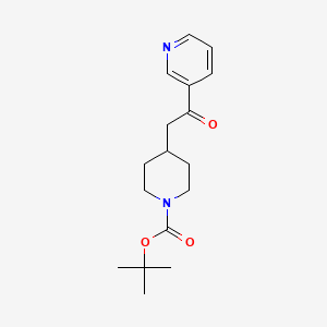 molecular formula C17H24N2O3 B2656464 Tert-butyl 4-[2-oxo-2-(pyridin-3-yl)ethyl]piperidine-1-carboxylate CAS No. 791064-62-5