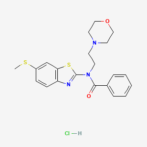 N-(6-(methylthio)benzo[d]thiazol-2-yl)-N-(2-morpholinoethyl)benzamide hydrochloride