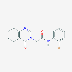 molecular formula C16H16BrN3O2 B2656486 N-(2-bromophenyl)-2-(4-oxo-5,6,7,8-tetrahydroquinazolin-3(4H)-yl)acetamide CAS No. 1251604-65-5