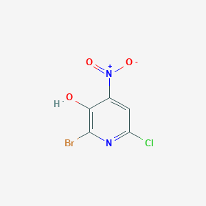 molecular formula C5H2BrClN2O3 B2656522 2-Bromo-6-chloro-4-nitropyridin-3-ol CAS No. 2365418-89-7