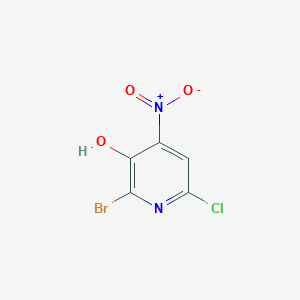 2-Bromo-6-chloro-4-nitropyridin-3-ol