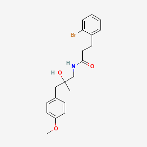 3-(2-bromophenyl)-N-(2-hydroxy-3-(4-methoxyphenyl)-2-methylpropyl)propanamide