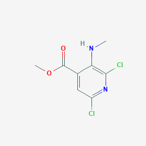 molecular formula C8H8Cl2N2O2 B2656597 Methyl 2,6-Dichloro-3-(methylamino)isonicotinate CAS No. 1418117-91-5