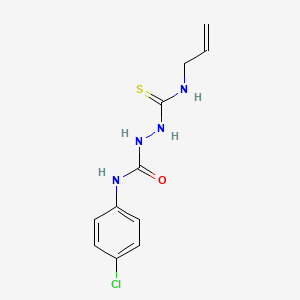 molecular formula C11H13ClN4OS B2656644 1-(4-chlorophenyl)-3-{[(prop-2-en-1-yl)carbamothioyl]amino}urea CAS No. 1024282-64-1