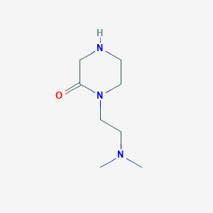 molecular formula C8H17N3O B2656659 1-[2-(Dimethylamino)ethyl]piperazin-2-one CAS No. 933694-20-3