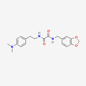 molecular formula C20H23N3O4 B2656787 N-[(2H-1,3-benzodioxol-5-yl)methyl]-N'-{2-[4-(dimethylamino)phenyl]ethyl}ethanediamide CAS No. 954011-18-8