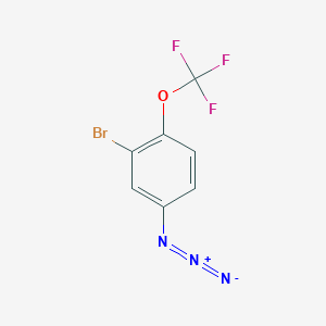 molecular formula C7H3BrF3N3O B2656825 4-Azido-2-bromo-1-(trifluoromethoxy)benzene CAS No. 2470435-10-8