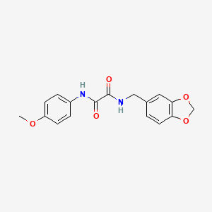 molecular formula C17H16N2O5 B2656862 N-[(2H-1,3-benzodioxol-5-yl)methyl]-N'-(4-methoxyphenyl)ethanediamide CAS No. 331869-55-7