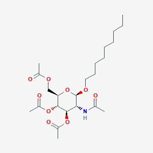 molecular formula C23H39NO9 B2656904 Nonyl 2-acetamido-3,4,6-tri-O-acetyl-2-deoxy-b-D-glucopyranoside CAS No. 173725-23-0