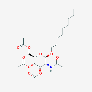 [(2R,3S,4R,5R,6R)-5-acetamido-3,4-diacetyloxy-6-nonoxyoxan-2-yl]methyl acetate