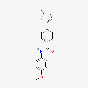 N-(4-methoxyphenyl)-4-(5-methylfuran-2-yl)benzamide