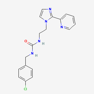 1-(4-chlorobenzyl)-3-(2-(2-(pyridin-2-yl)-1H-imidazol-1-yl)ethyl)urea