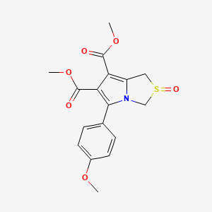Dimethyl 5-(4-methoxyphenyl)-2-oxo-1,3-dihydropyrrolo[1,2-c][1,3]thiazole-6,7-dicarboxylate