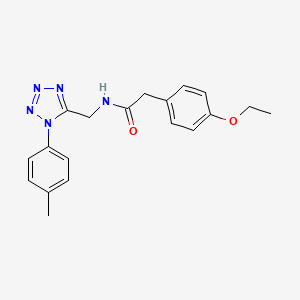 2-(4-ethoxyphenyl)-N-((1-(p-tolyl)-1H-tetrazol-5-yl)methyl)acetamide