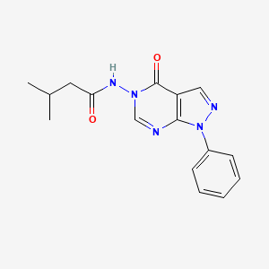 3-methyl-N-(4-oxo-1-phenyl-1H-pyrazolo[3,4-d]pyrimidin-5(4H)-yl)butanamide