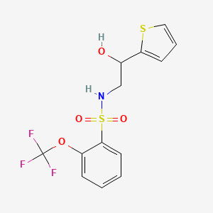 N-(2-hydroxy-2-(thiophen-2-yl)ethyl)-2-(trifluoromethoxy)benzenesulfonamide