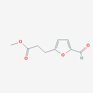 molecular formula C9H10O4 B2657015 Methyl 3-(5-formylfuran-2-yl)propanoate CAS No. 60457-58-1