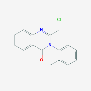 molecular formula C16H13ClN2O B2657097 2-(chloromethyl)-3-(2-methylphenyl)quinazolin-4(3H)-one CAS No. 3166-54-9