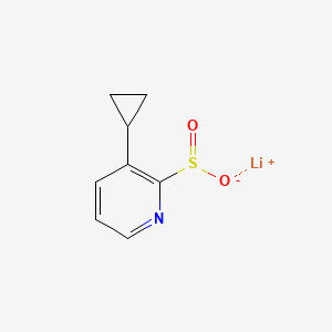molecular formula C8H8LiNO2S B2657105 lithium(1+)3-cyclopropylpyridine-2-sulfinate CAS No. 2460748-73-4