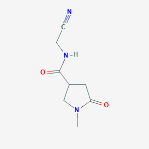 molecular formula C8H11N3O2 B2657170 N-(Cyanomethyl)-1-methyl-5-oxopyrrolidine-3-carboxamide CAS No. 1863435-53-3