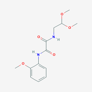 molecular formula C13H18N2O5 B2657282 N1-(2,2-dimethoxyethyl)-N2-(2-methoxyphenyl)oxalamide CAS No. 898375-16-1
