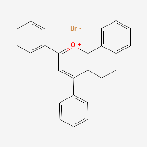 molecular formula C25H19BrO B2657298 2,4-Diphenyl-5,6-dihydrobenzo[h]chromenium bromide CAS No. 76192-30-8