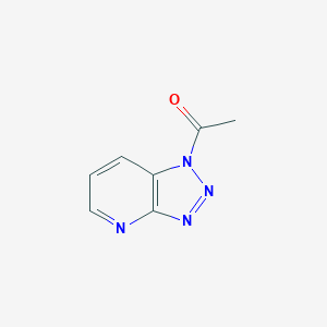 molecular formula C7H6N4O B026573 1-乙酰基-1H-1,2,3-三唑并[4,5-b]吡啶 CAS No. 107866-54-6