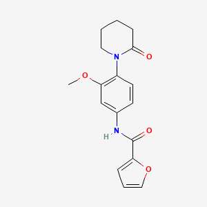 molecular formula C17H18N2O4 B2657301 N-[3-methoxy-4-(2-oxopiperidin-1-yl)phenyl]furan-2-carboxamide CAS No. 941872-82-8