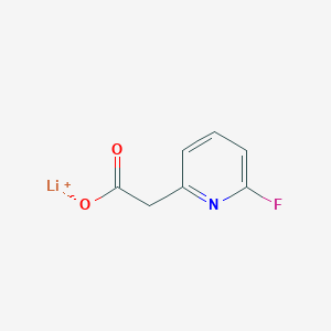 molecular formula C7H5FLiNO2 B2657385 Lithium 2-(6-fluoropyridin-2-yl)acetate CAS No. 2197062-07-8