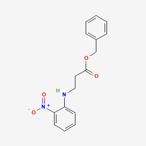 molecular formula C16H16N2O4 B2657400 Benzyl 3-[(2-nitrophenyl)amino]propanoate CAS No. 2326068-16-8