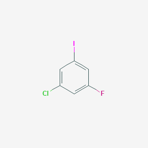 molecular formula C6H3ClFI B2657502 1-Chloro-3-fluoro-5-iodobenzene CAS No. 1270019-81-2